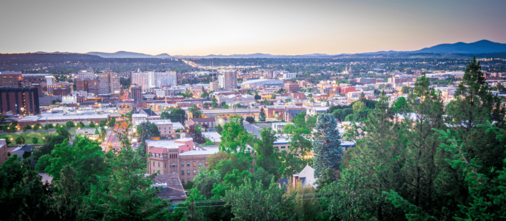 Spokane, WA City Skyline